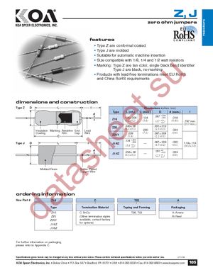 J1/4ZLT52R datasheet  